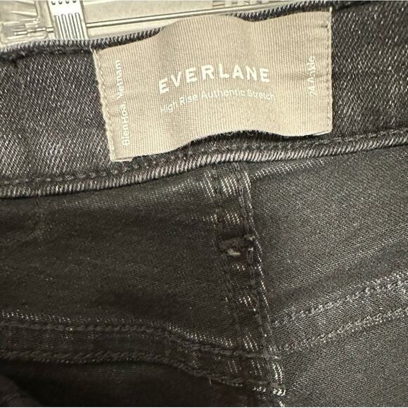 Everlane High Rise Authentic Stretch Skinny Ankle Jeans in Wash Black Size 24 - Picture 6 of 7